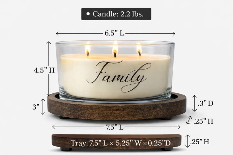 The Homestead Candle and Tray Set - Image 4