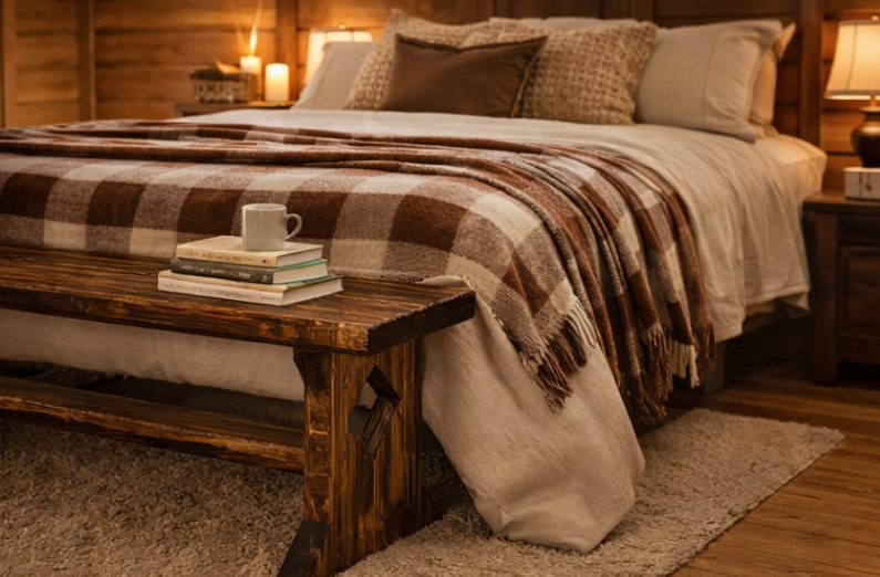 Handmade Rustic Wooden Bench – Diamond Series - Image 9